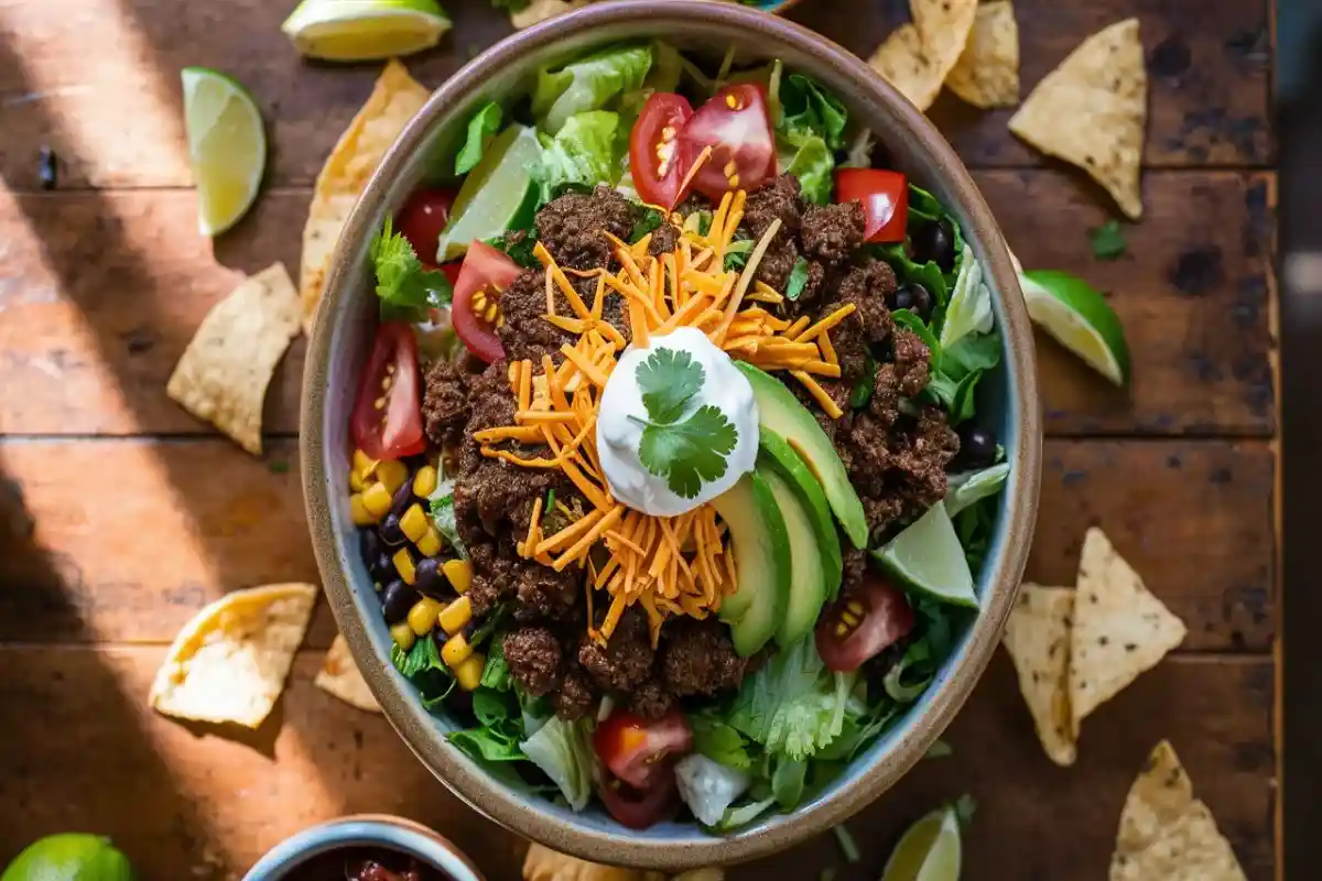 What Does a Taco Salad Contain