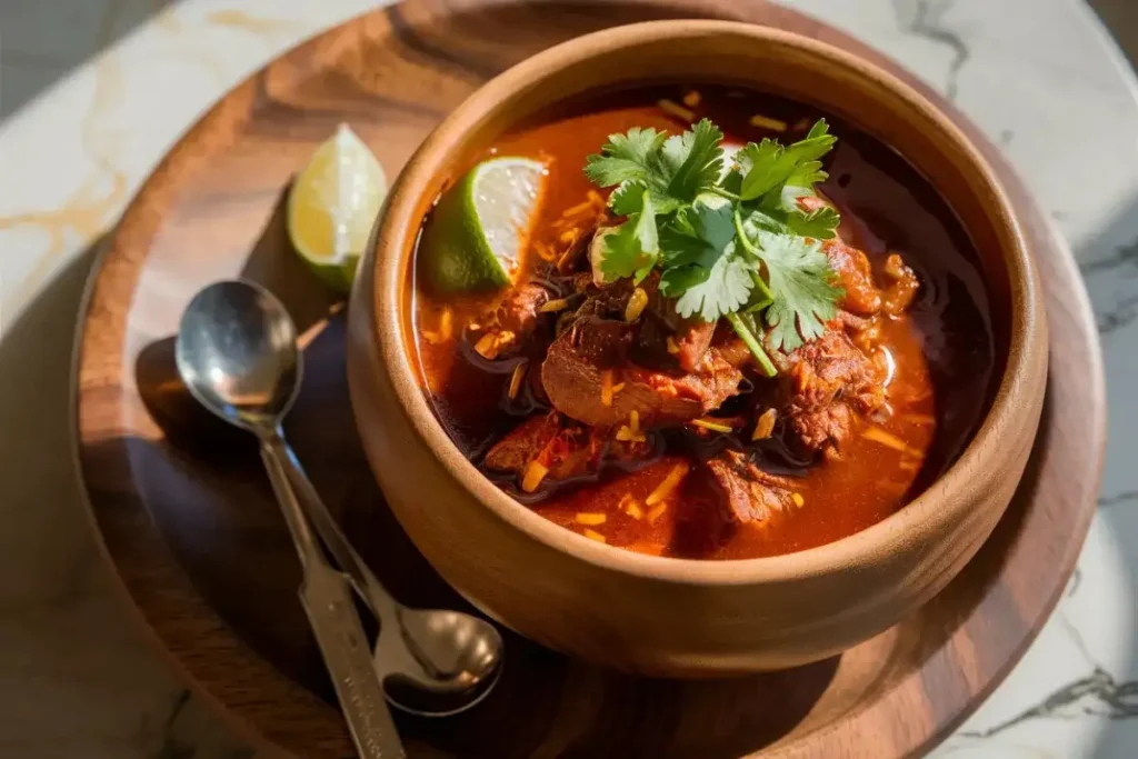 What is Birria broth made of