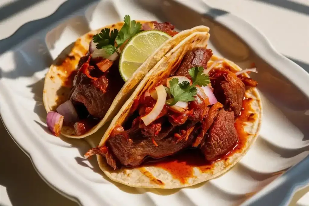 What is a birria taco made of