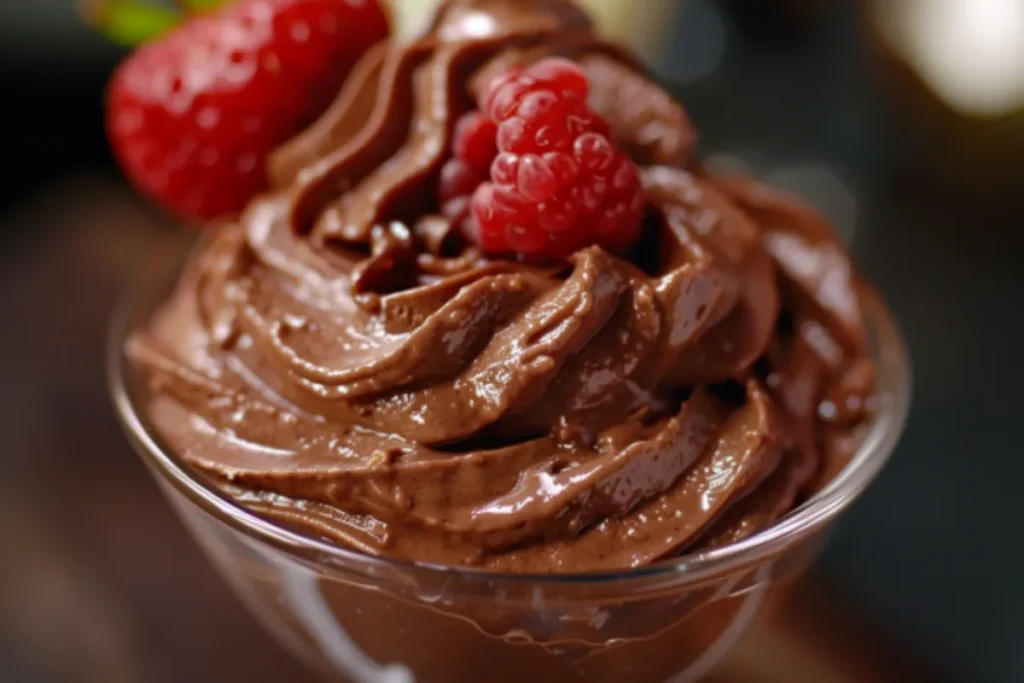 What is chocolate mousse made of