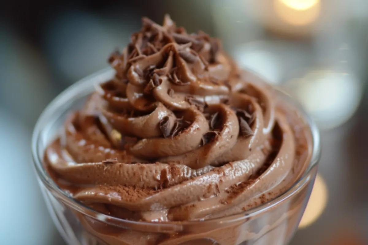 What is chocolate mousse made of