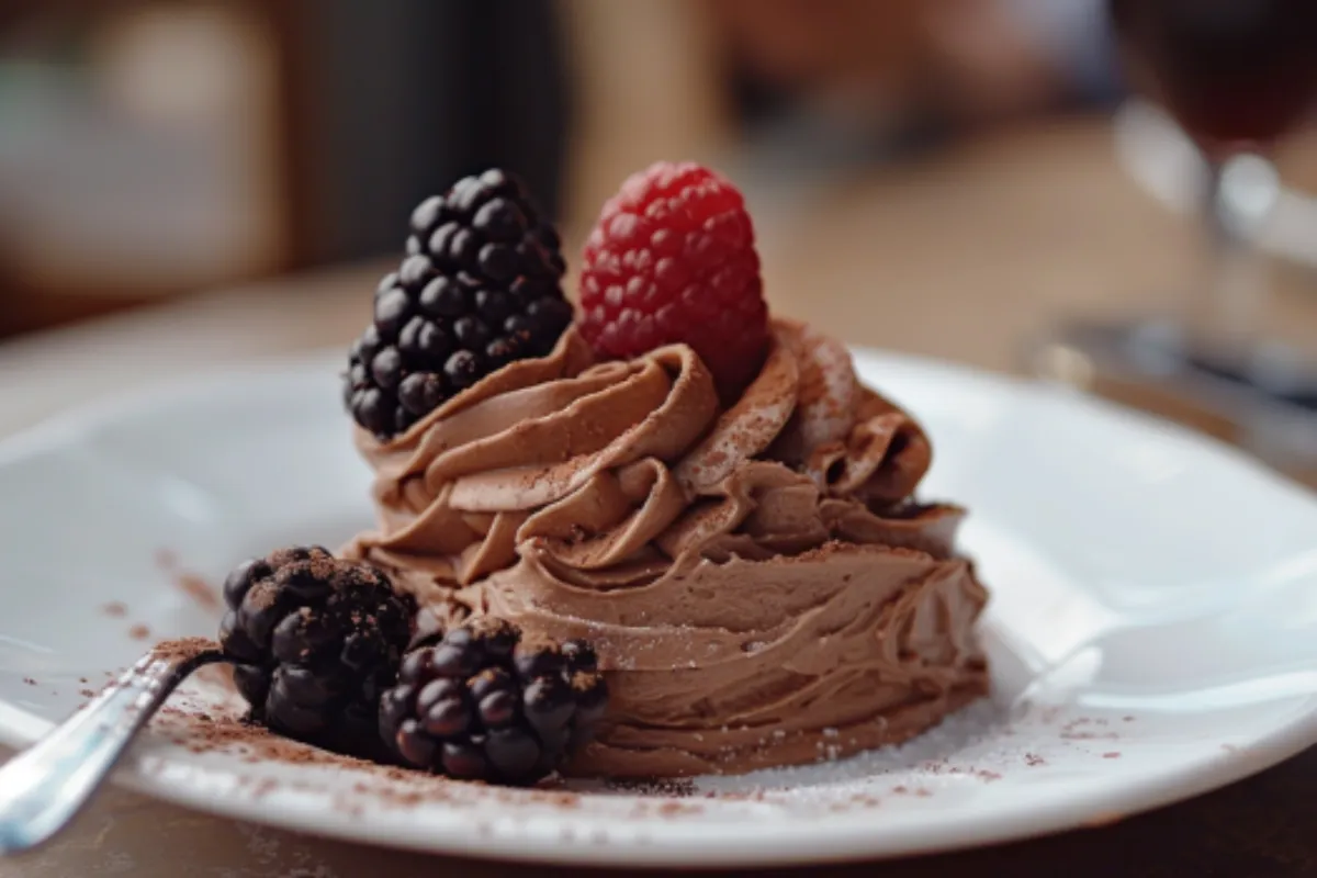 What is chocolate mousse made of