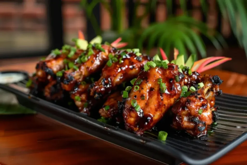 Luau BBQ wings flavor